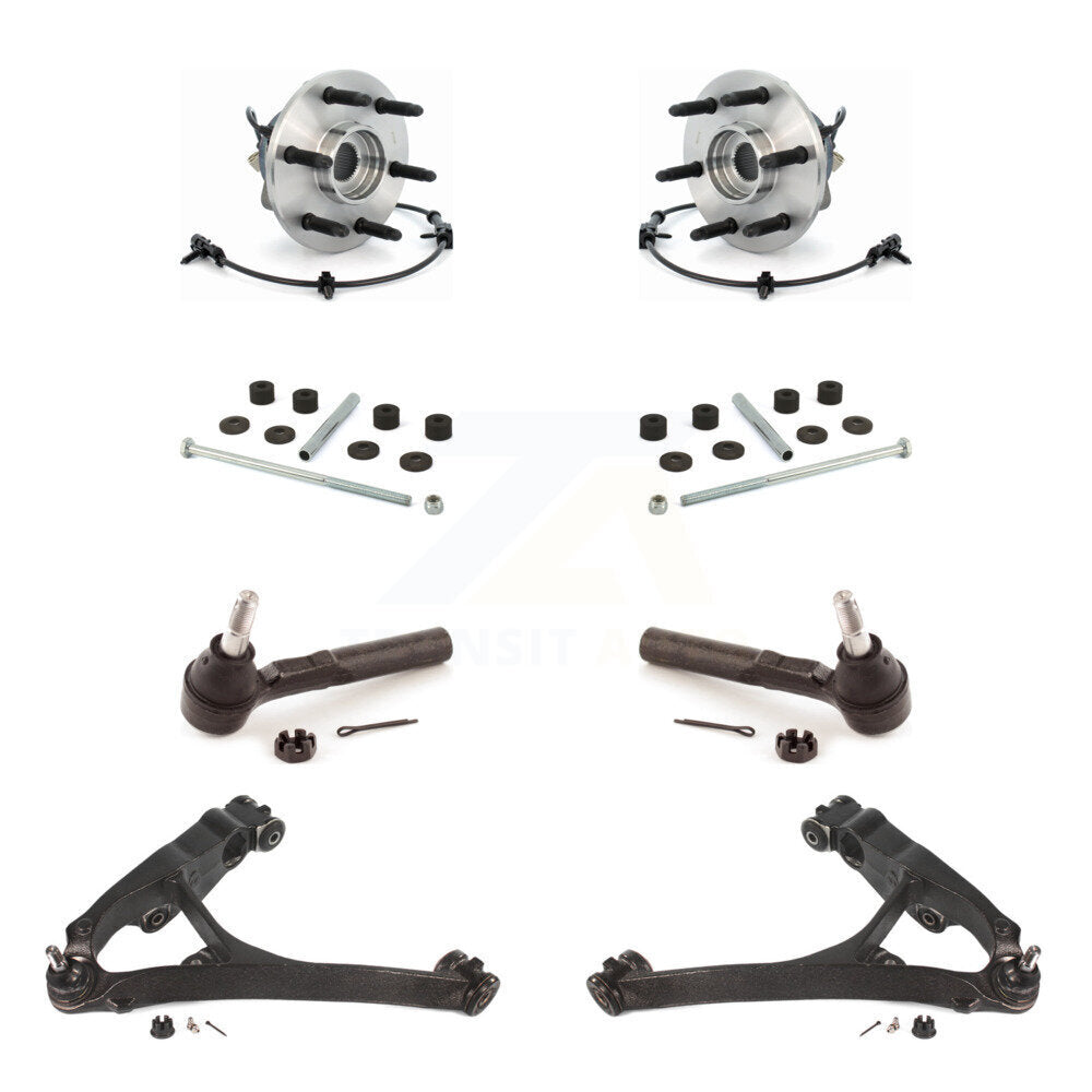 Kit de liaison de biellette de direction extérieure, bras de commande inférieur, roulement avant (8 pièces) pour Chevrolet 1500