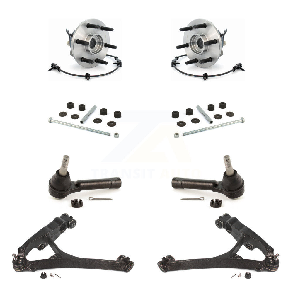 Kit de biellette de direction et de liaison extérieure, bras de commande inférieur, roulement avant (8 pièces) pour Chevrolet GM
