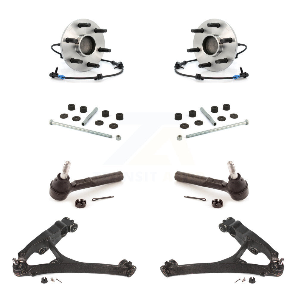Kit de liaison de biellette de direction extérieure, bras de commande inférieur de roulement avant (8 pièces) pour GMC Sierra 150