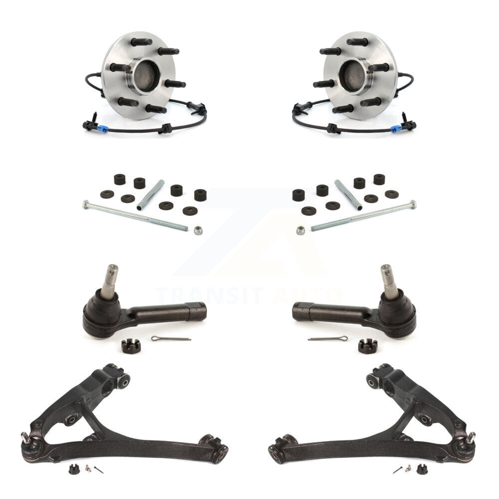 Kit de biellette de direction et de liaison extérieure, bras de commande inférieur, roulement avant (8 pièces) pour Chevrolet GM
