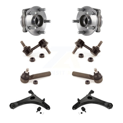 Kit de liaison de biellette de direction extérieure, bras de commande inférieur, roulement avant (8 pièces) pour Subaru Impreza