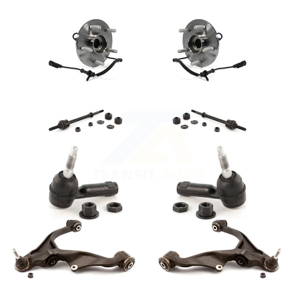 Kit de liaison de biellette de direction extérieure, bras de commande inférieur de roulement avant (8 pièces) pour 12 Ram 1500 4W
