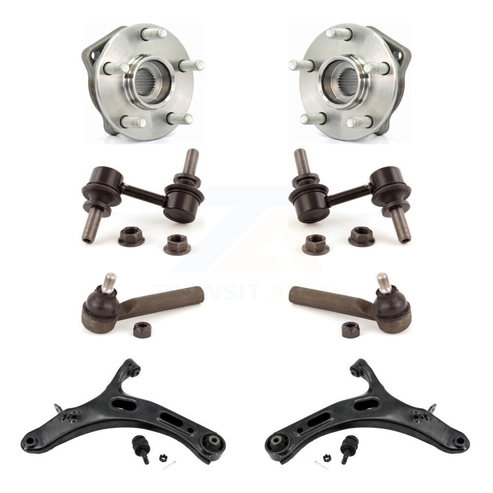 Kit de biellette de direction extérieure et de liaison de bras inférieur de roulement avant (8 pièces) pour Subaru Outback 10-14