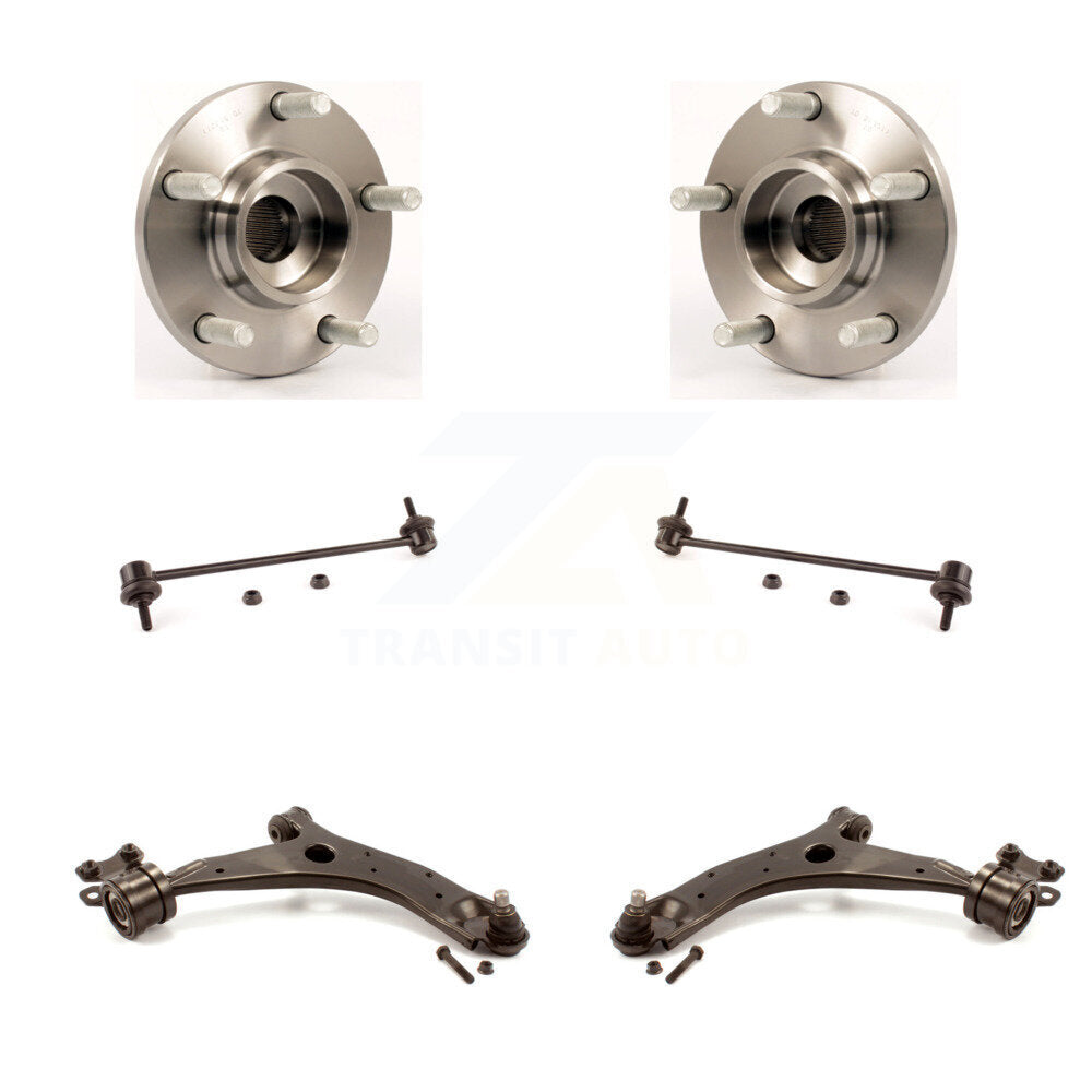 Bras de commande inférieur à roulement avant avec rotule et Kit de liaison de barre stabilisatrice pour Mazda 3