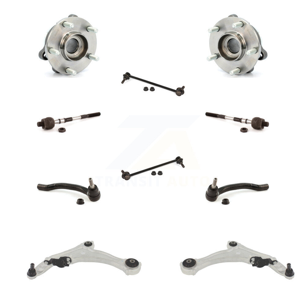 Kit de biellette de direction et de liaison intérieure extérieure de bras inférieur de roulement avant (10 pièces) pour Nissan Maxima