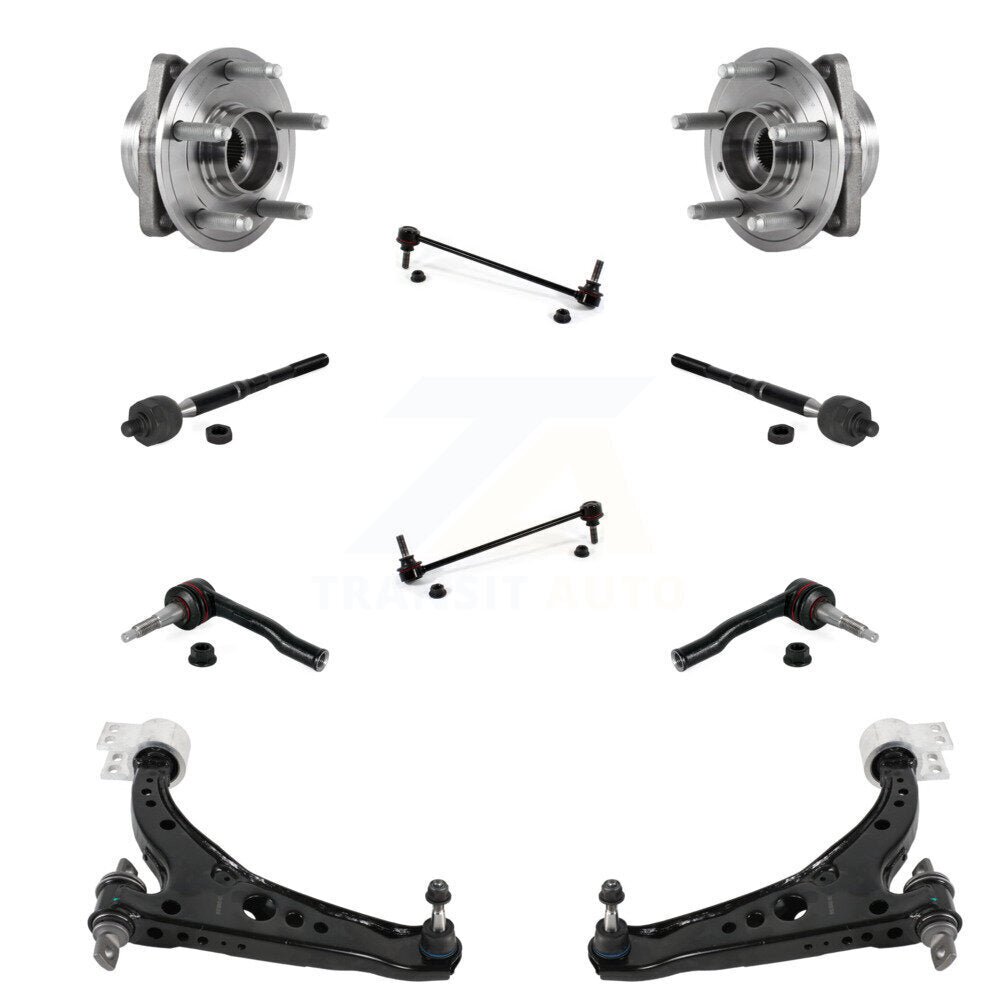 Kit de liaison de biellette de direction intérieure et extérieure de bras inférieur de roulement avant (10 pièces) pour Chevrolet Cruze