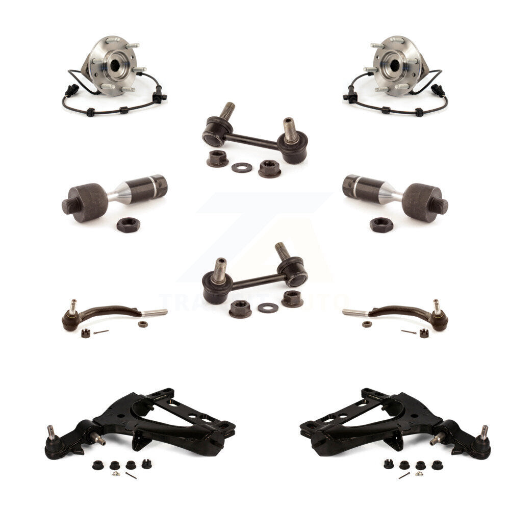Kit de liaison de biellette de direction intérieure et extérieure de bras inférieur de roulement avant (10 pièces) pour GMC Chevrolet X