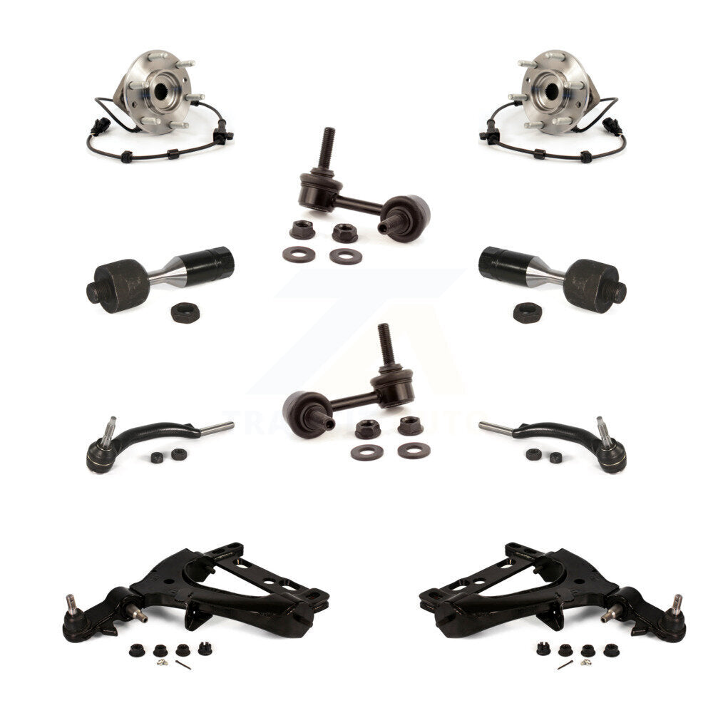 Kit de liaison de biellette de direction intérieure et extérieure de bras inférieur de roulement avant (10 pièces) pour GMC Envoy XL EX