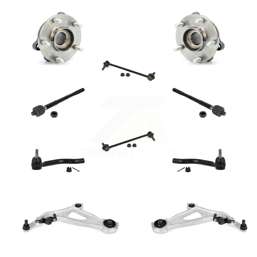 Kit de liaison de biellette de direction intérieure et extérieure de bras inférieur de roulement avant (10 pièces) pour Nissan INFINITI
