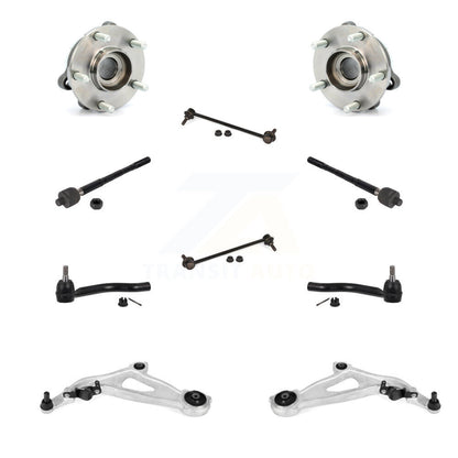Kit de liaison de biellette de direction intérieure et extérieure de bras inférieur de roulement avant (10 pièces) pour Nissan INFINITI