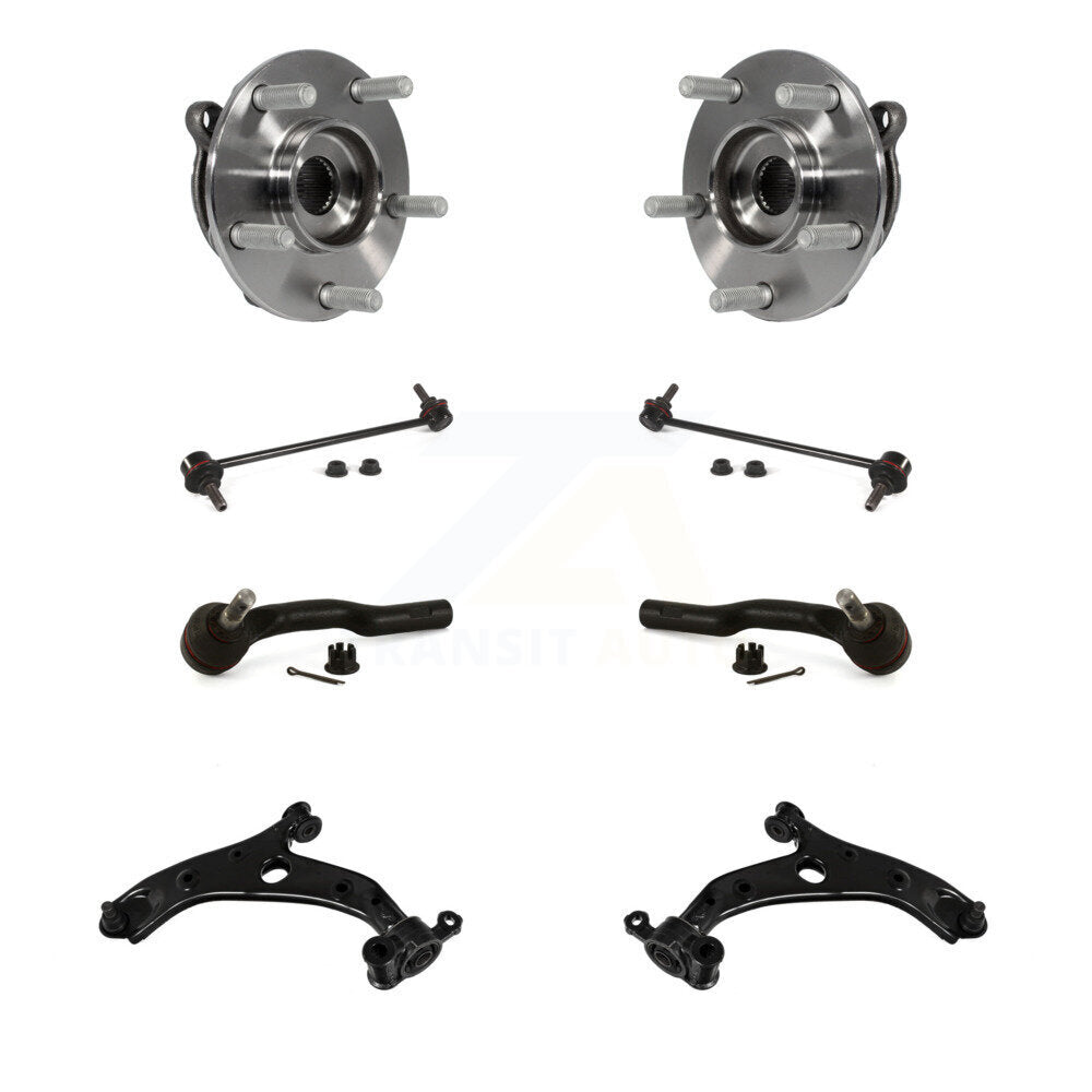 Kit de biellette de direction et de liaison extérieure, bras de commande inférieur, roulement avant (8 pièces) pour Mazda 3 Spor