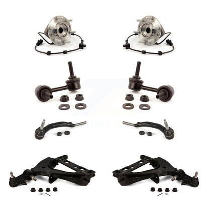 Kit de biellette de direction extérieure et de liaison de bras de commande inférieur de roulement avant (8 pièces) pour GMC Envoy XL