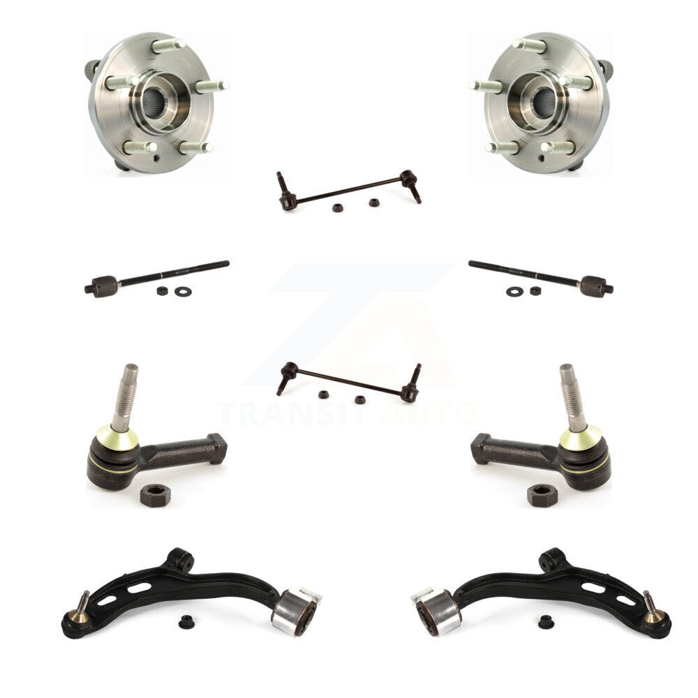 Kit de biellette de direction et de liaison intérieure extérieure de bras inférieur de roulement avant (10 pièces) pour Ford Flex MKS
