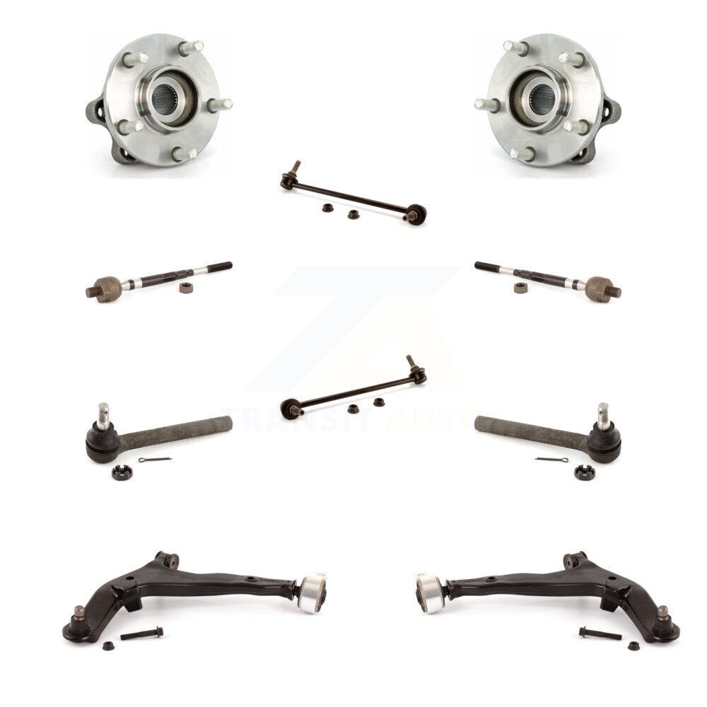 Kit de biellette de direction et de liaison intérieure extérieure de bras inférieur de roulement avant (10 pièces) pour Nissan Murano