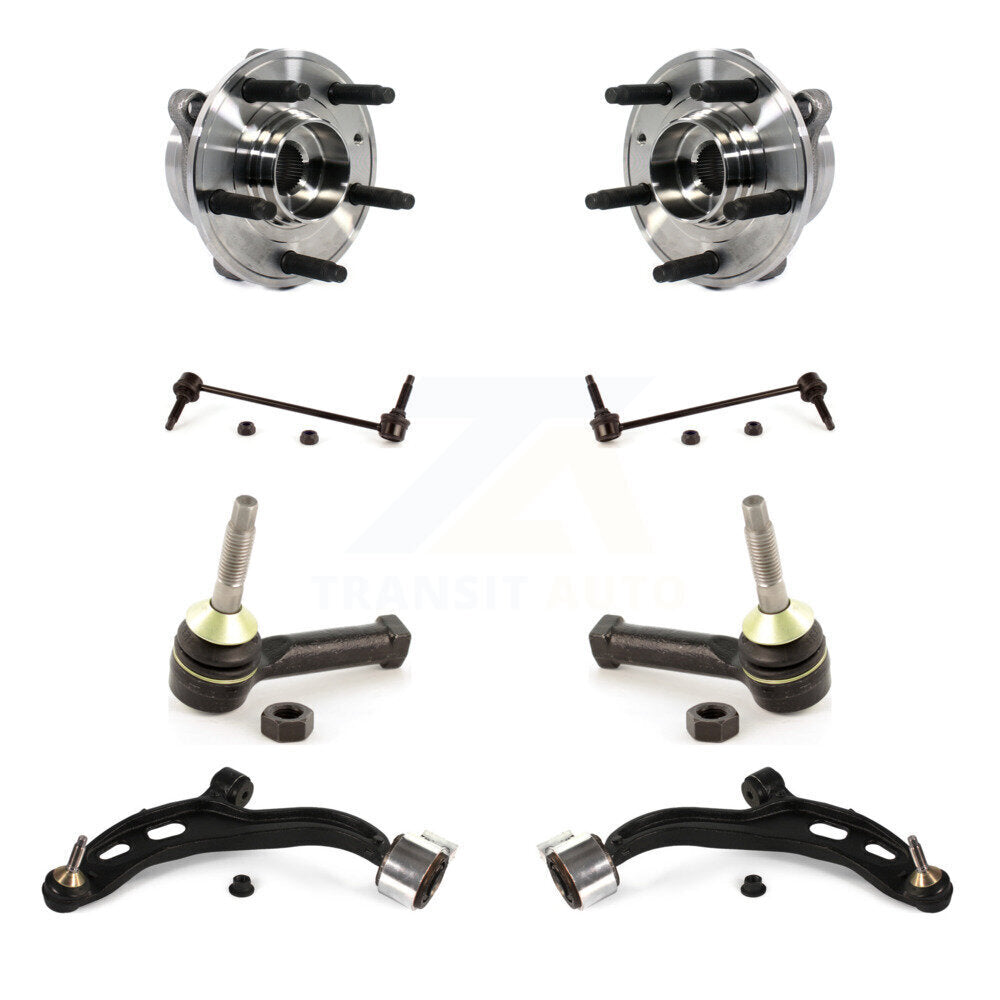 Kit de liaison de biellette de direction extérieure, bras de commande inférieur, roulement avant (8 pièces) pour Ford Taurus SH