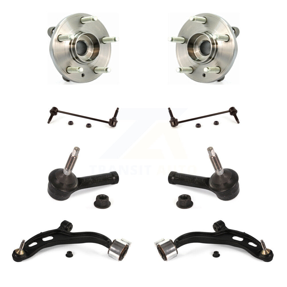 Kit de biellette de direction et de liaison extérieure, bras de commande inférieur, roulement avant (8 pièces) pour Ford Flex MK