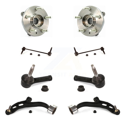 Kit de biellette de direction et de liaison extérieure, bras de commande inférieur, roulement avant (8 pièces) pour Ford Flex MK