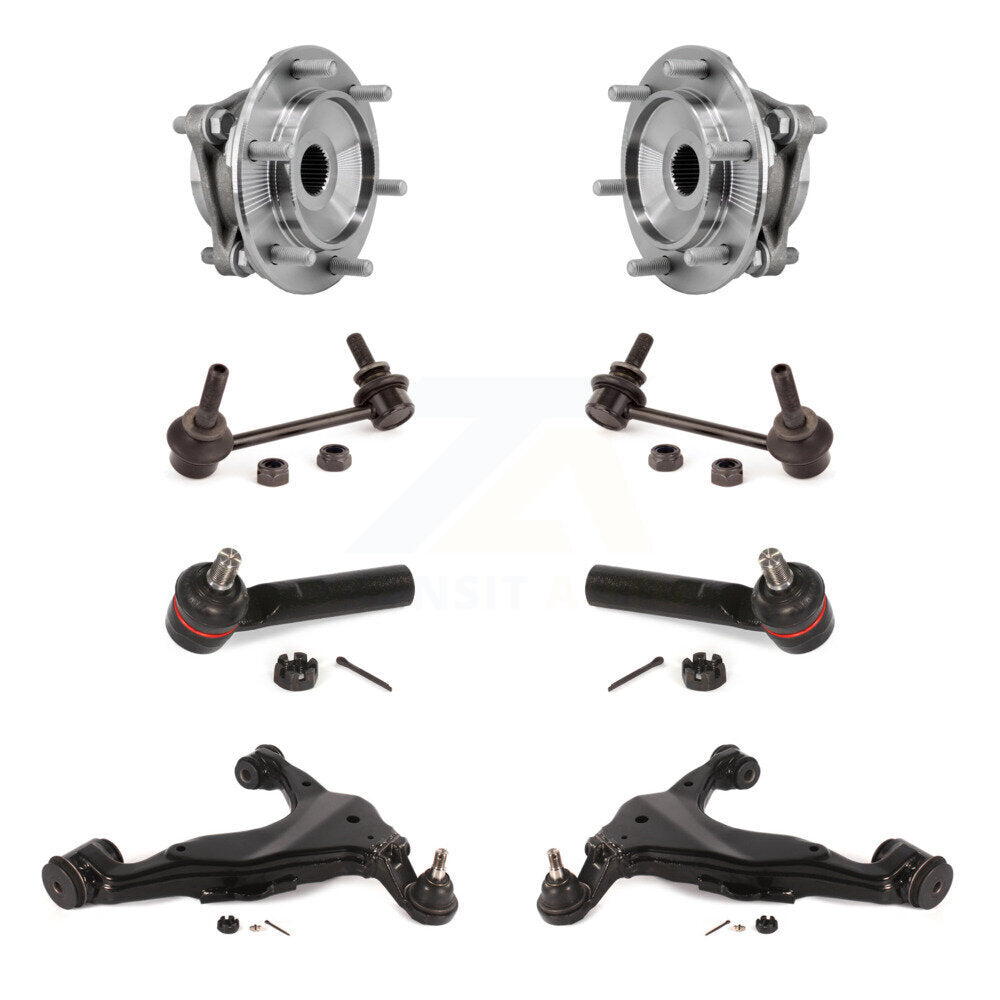 Kit de liaison de biellette de direction extérieure, bras de commande inférieur, roulement avant (8 pièces) pour Toyota 4Runner
