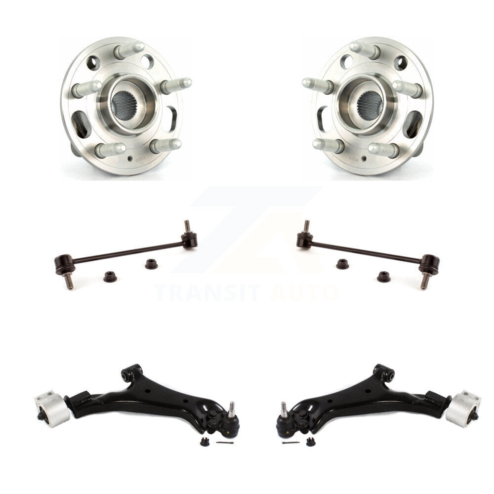 Kit de liaison de bras de commande inférieur de roulement avant (6 pièces) pour Chevrolet Equinox GMC Terrai
