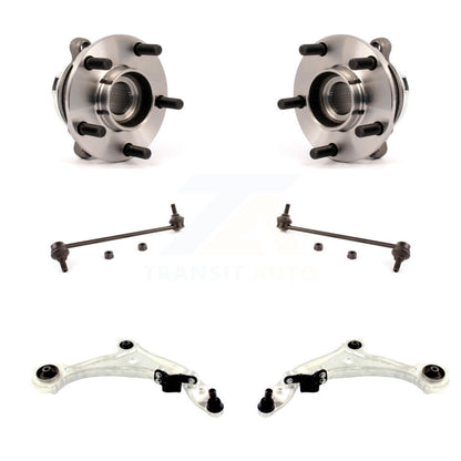 Kit de bras de commande inférieur et de liaison de roulement de moyeu avant (6 pièces) pour Nissan Muran 2009 – 2014