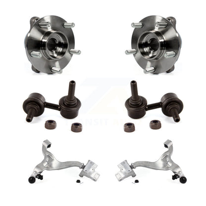Kit de liaison de bras de commande inférieur, roulement de moyeu avant (6 pièces) pour INFINITI G37 G35 G25 Q40
