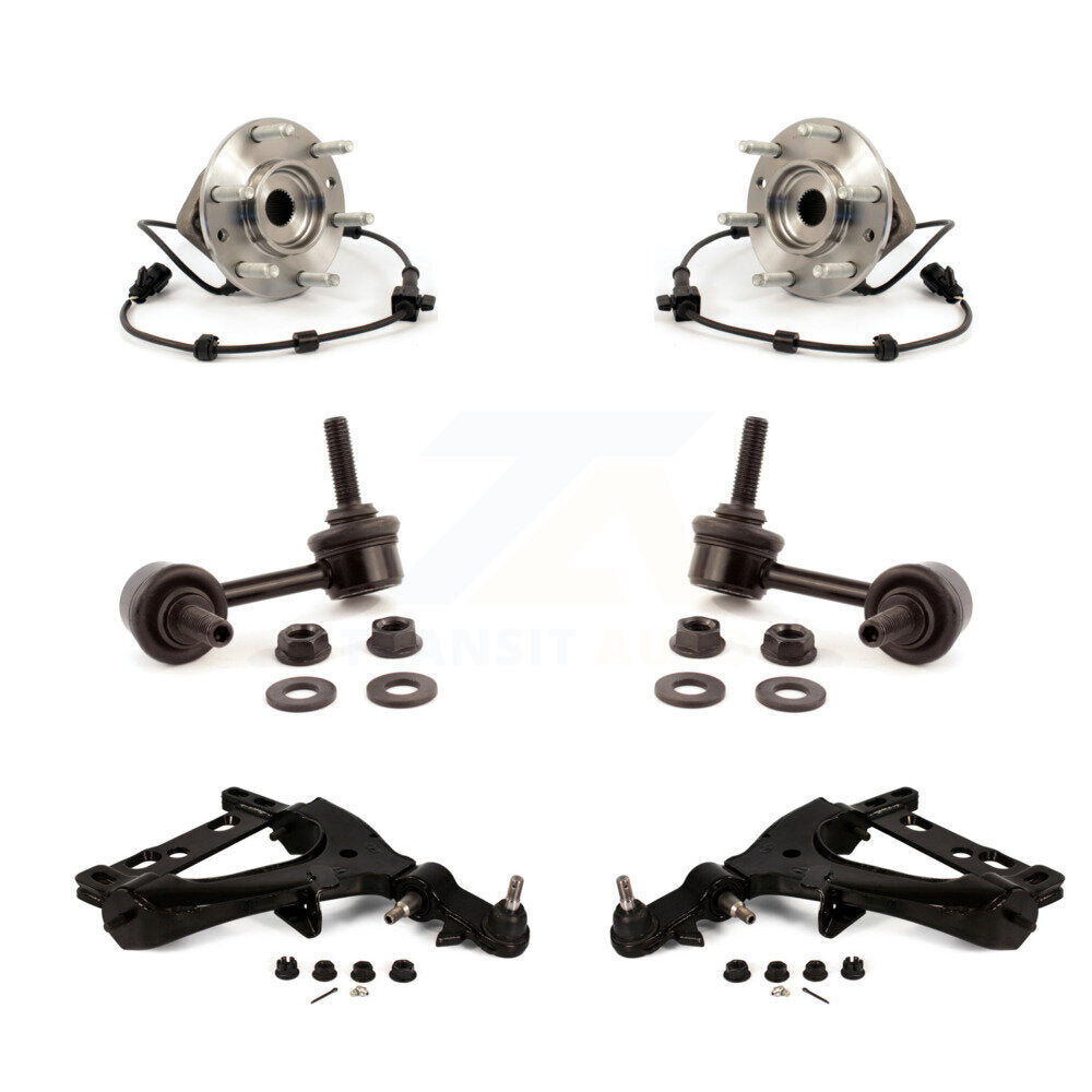 Kit de bras de commande et de liaison inférieurs, roulement avant (6 pièces) pour GMC Chevrolet Envoy XL EXT