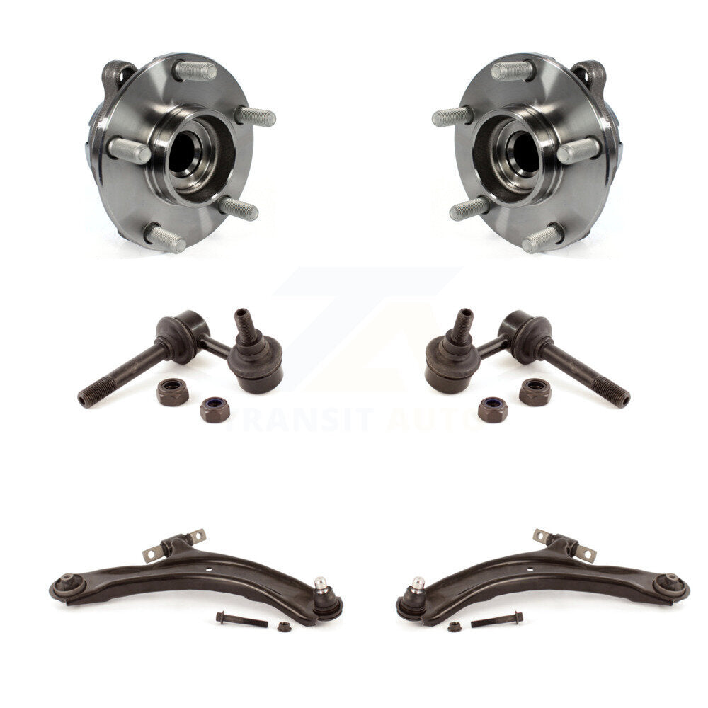 Kit de liaison de bras de commande inférieur, roulement de moyeu avant (6 pièces) pour Nissan 370Z Base/Touring