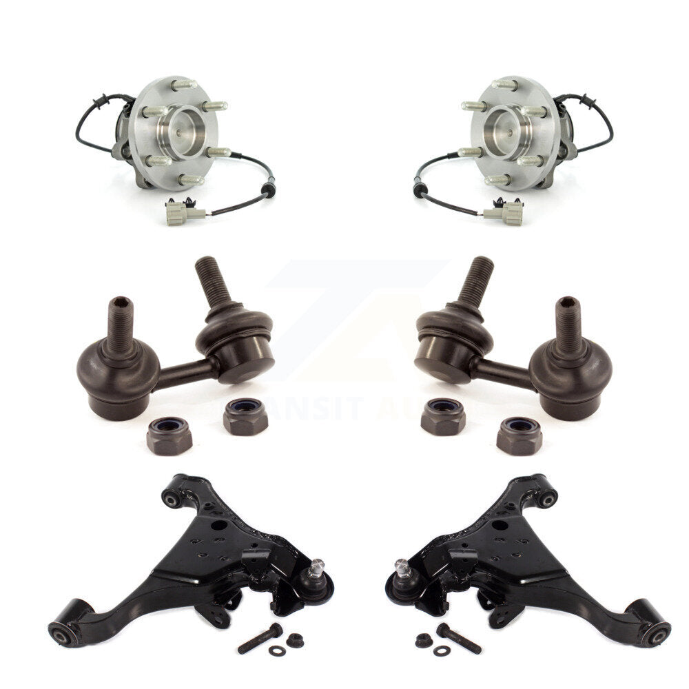 Kit de bras de commande inférieur et de liaison de roulement avant (6 pièces) pour Nissan Frontier Pathfinder