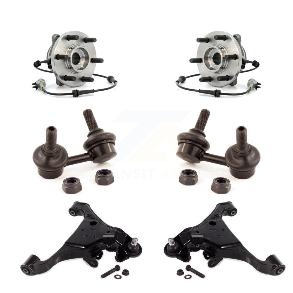 Kit de bras de commande inférieur et de liaison de roulement avant (6 pièces) pour Nissan Frontier Pathfinder
