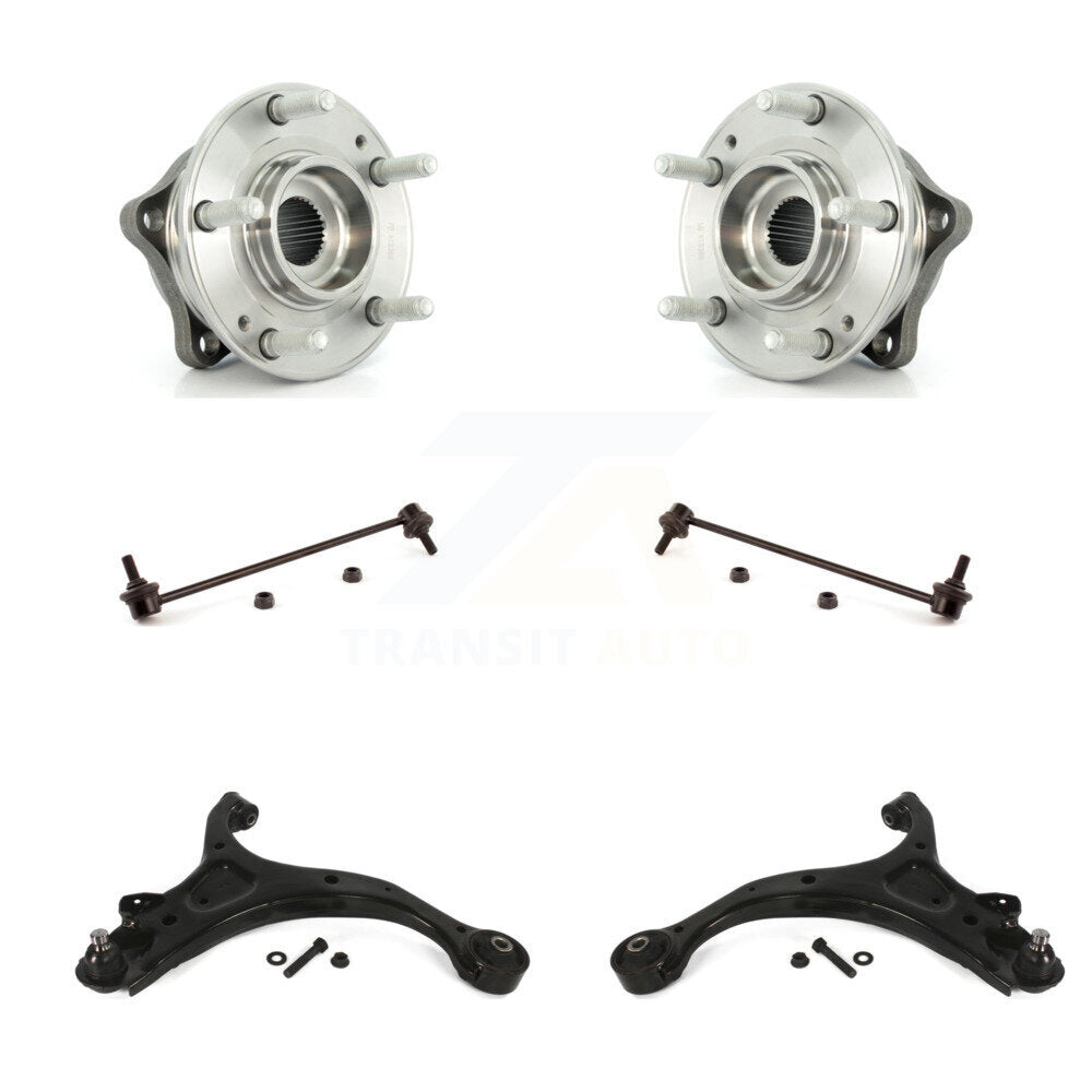 Kit de liaison de bras de commande inférieur, roulement avant (6 pièces) pour Hyundai Santa Fe Kia Sorento