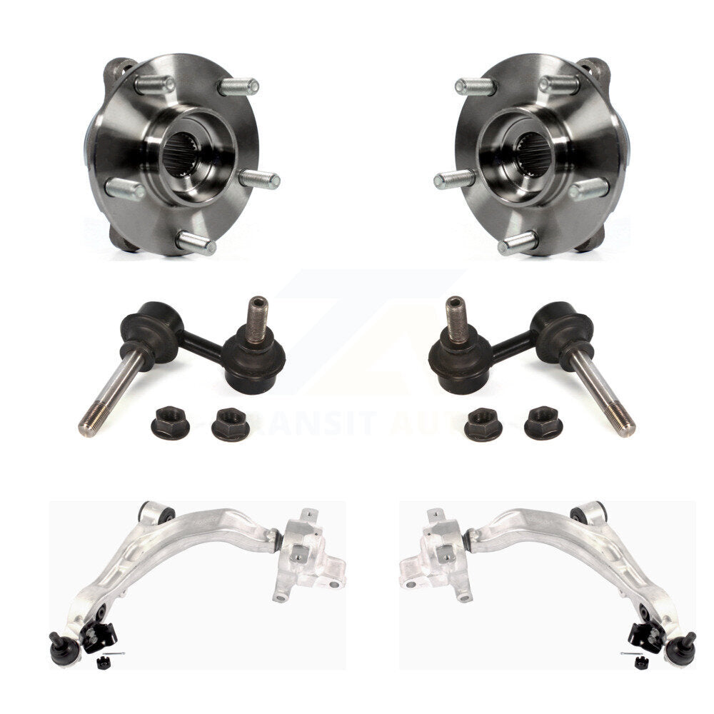Kit de liaison de bras de commande inférieur de roulement avant (6 pièces) pour INFINITI FX35 QX70 FX50 FX37
