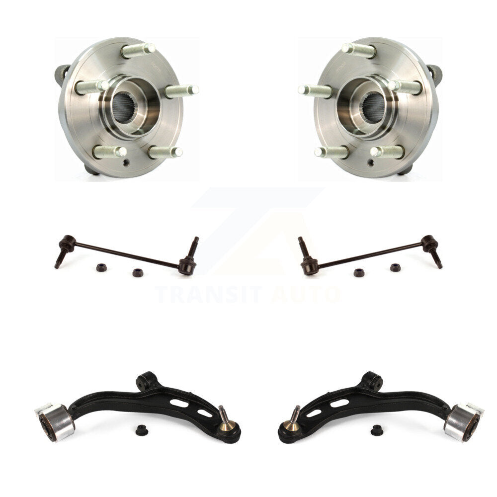Kit de liaison de bras de commande inférieur, roulement avant (6 pièces) pour Ford Flex Taurus Lincoln MKT