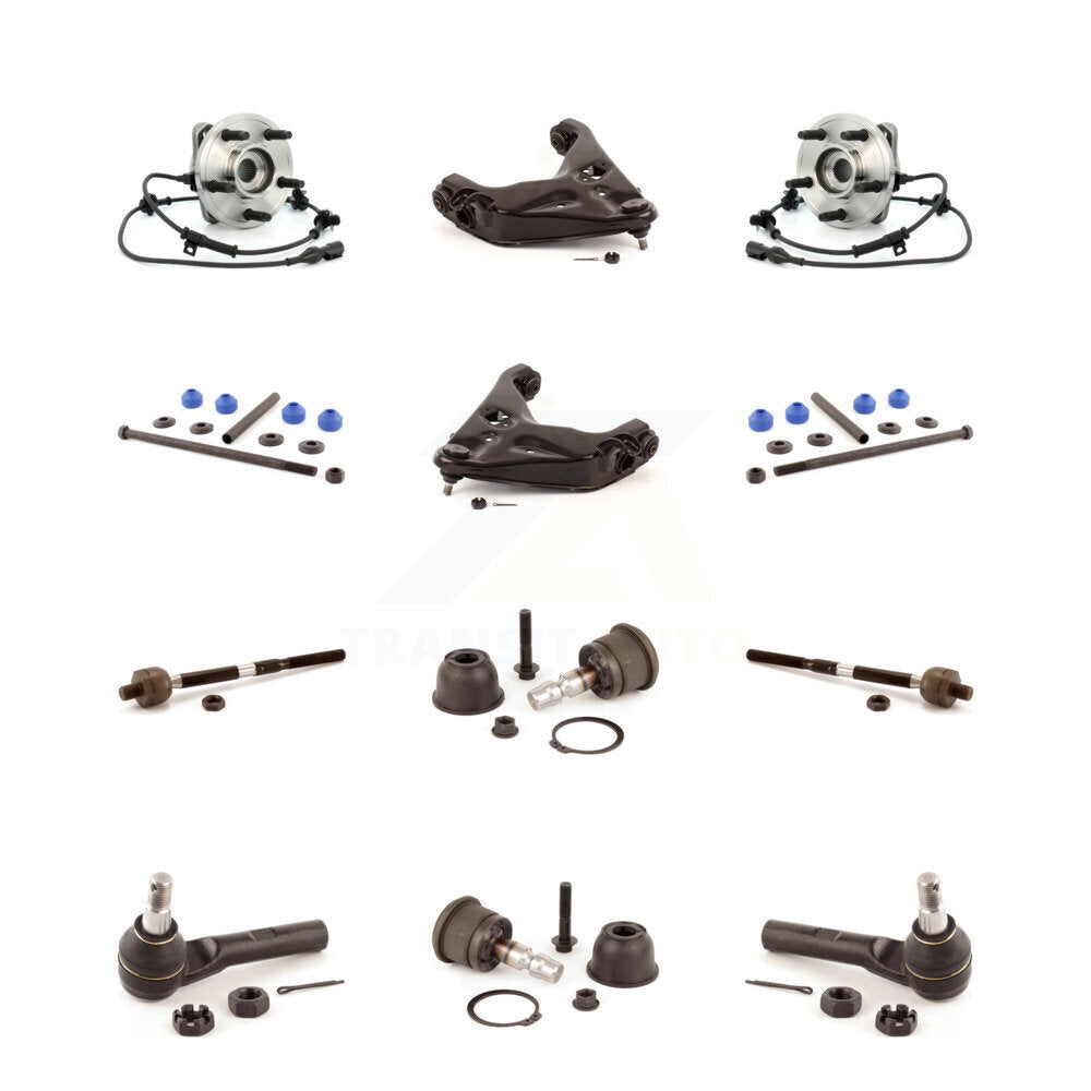 Kit de biellette de direction et de liaison intérieure extérieure de rotule supérieure de bras inférieur avant (12 pièces) pour Ford