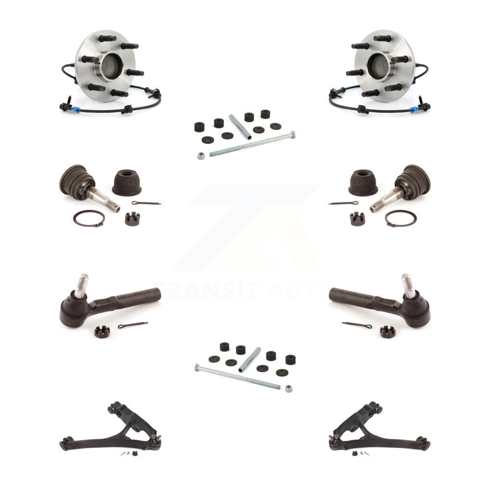 Kit de biellette de direction et de liaison extérieure, bras inférieur, rotule supérieure, roulement avant (10 pièces) pour GM