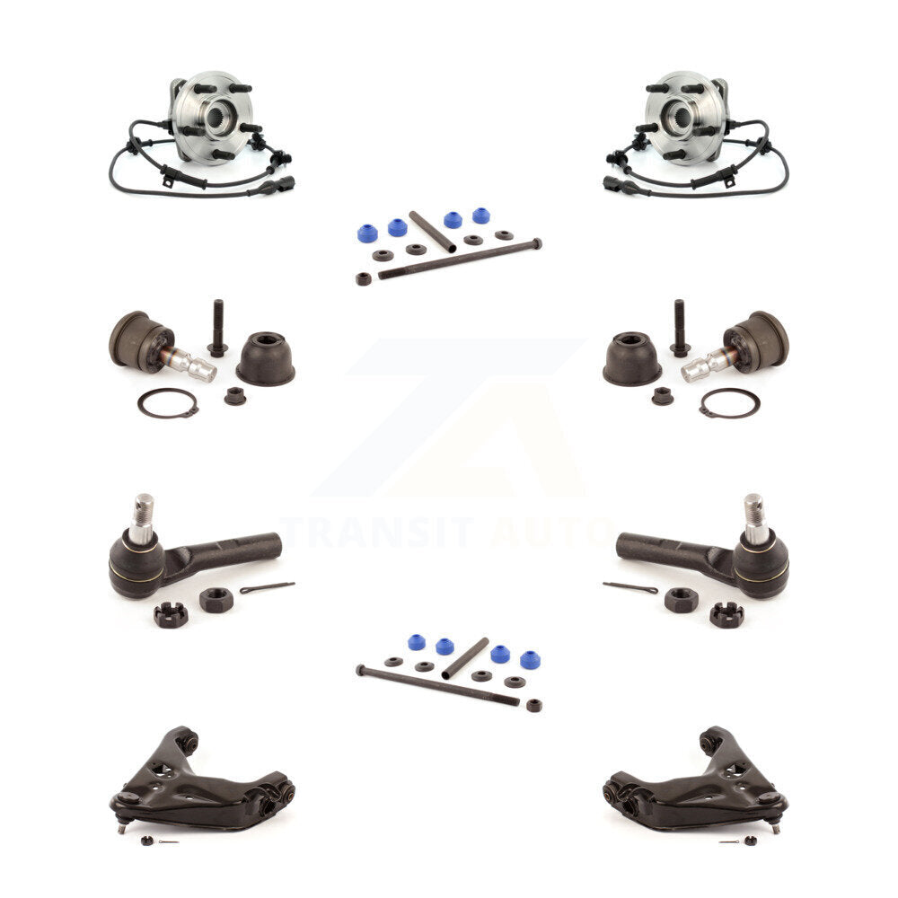 Kit de liaison de biellette de direction extérieure, roulement avant, bras inférieur, rotule supérieure, pour Ford (10 pièces)