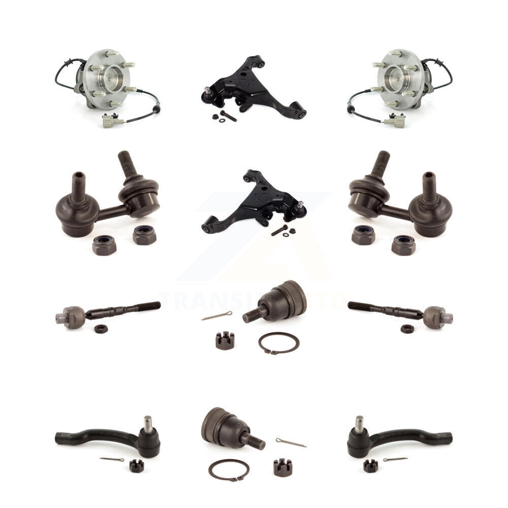 Kit de liaison de biellette de direction intérieure et extérieure, bras de commande inférieur avant, rotule supérieure, pour Nissa