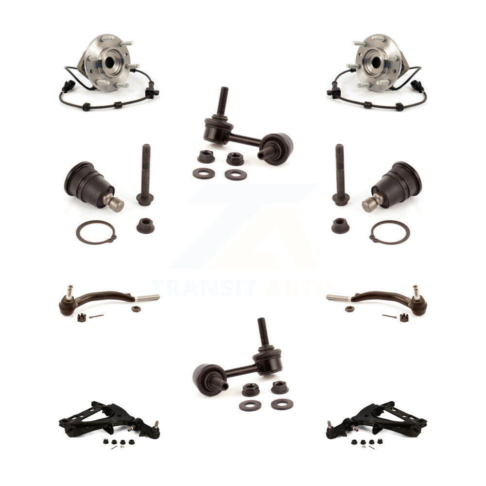 Kit de biellette de direction et de liaison extérieure, bras inférieur, rotule supérieure, roulement avant (10 pièces) pour GM