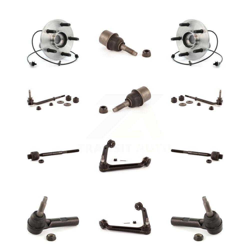 Kit de biellette de direction et de liaison intérieure extérieure de rotule inférieure de bras supérieur avant (12 pièces) pour Aspe
