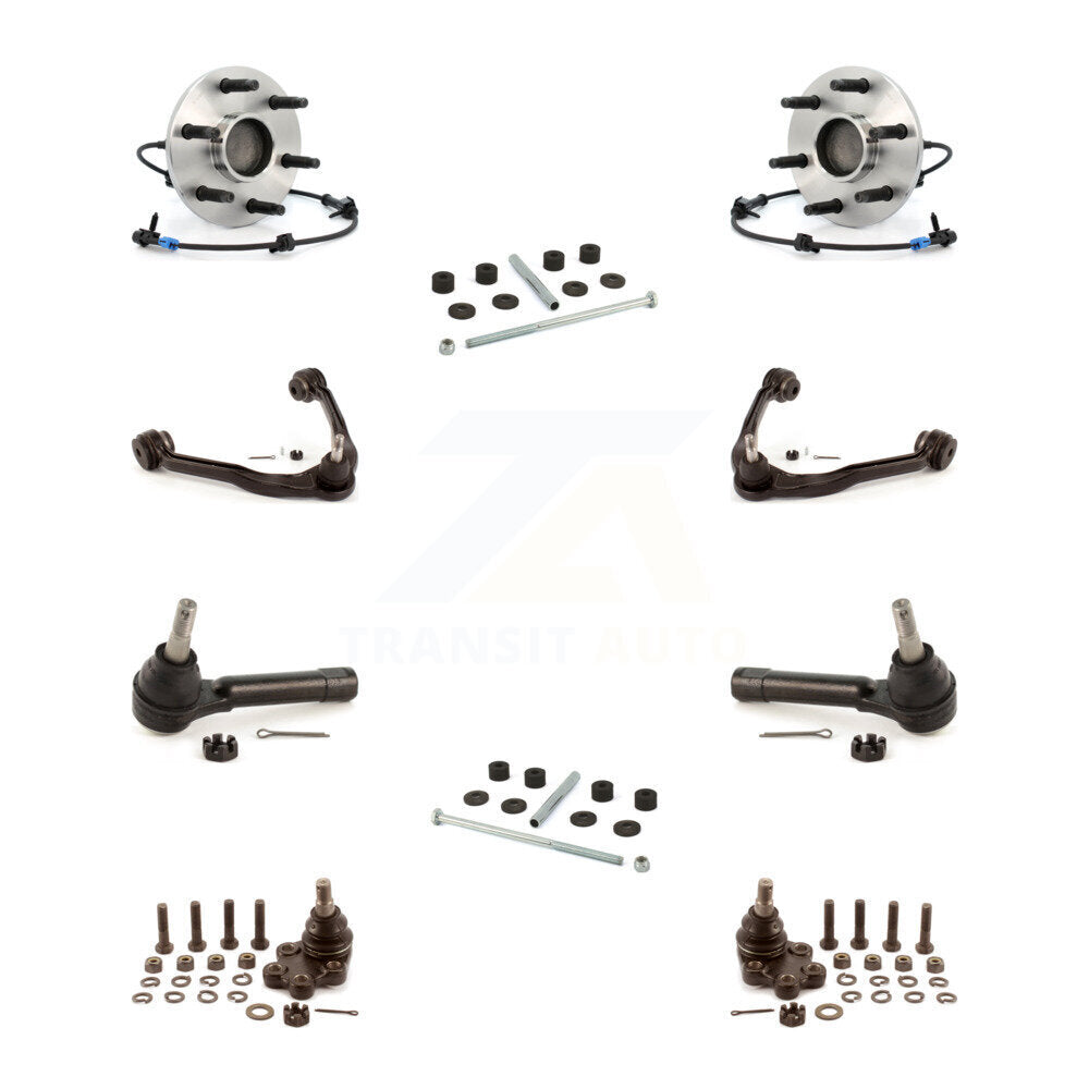 Kit de biellette de direction et de liaison extérieure, bras supérieur, rotule inférieure, roulement avant (10 pièces) pour GM