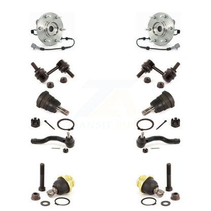Kit de biellette de direction et de liaison extérieure de rotule inférieure supérieure de roulement avant (10 pièces) pour Nissan
