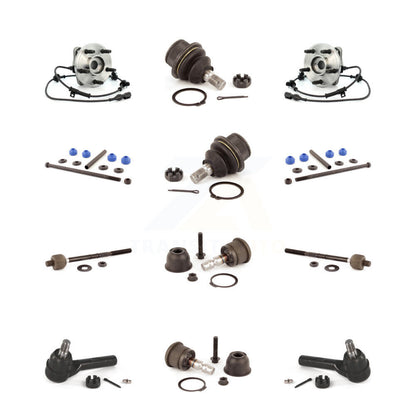 Kit de liaison de biellette de direction intérieure et extérieure, roulement avant, joint à rotule supérieur et inférieur (12 pièces) pour 4W