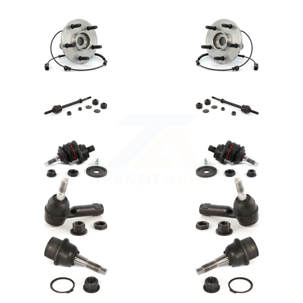 Kit de liaison de biellette de direction extérieure, roulement avant supérieur et inférieur, Joint à rotule extérieur (10 pièces) pour Ram 1500