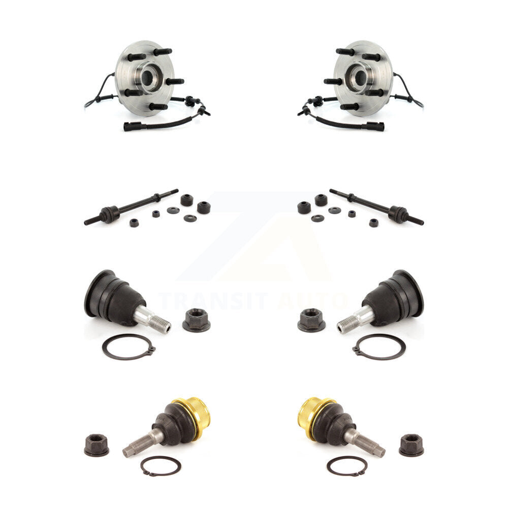 Kit de rotule supérieure et inférieure de roulement de moyeu avant et de liaison de barre stabilisatrice pour Dodge Ram 1500
