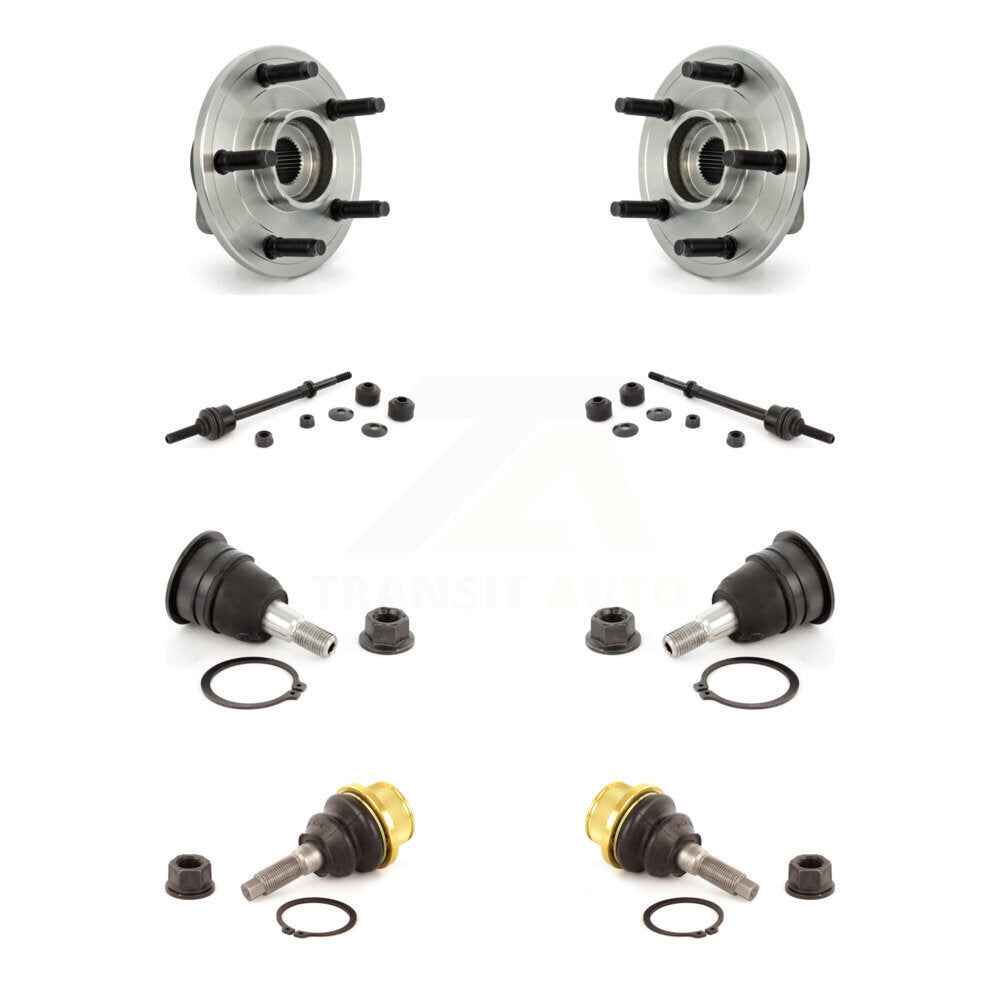 Kit de rotule supérieure et inférieure de roulement de moyeu avant et de liaison de barre stabilisatrice pour Dodge Ram 1500