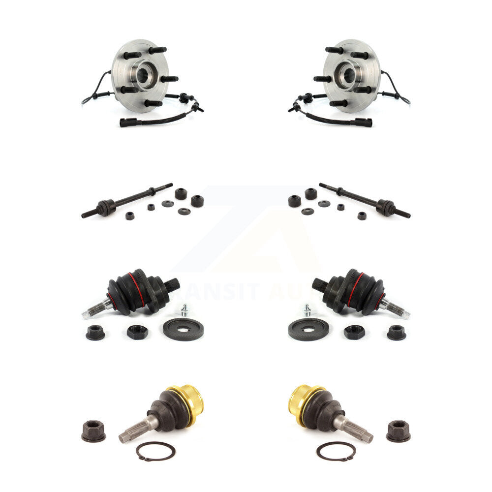 Kit de rotule supérieure et inférieure de roulement de moyeu avant et de liaison de barre stabilisatrice pour Dodge Ram 1500