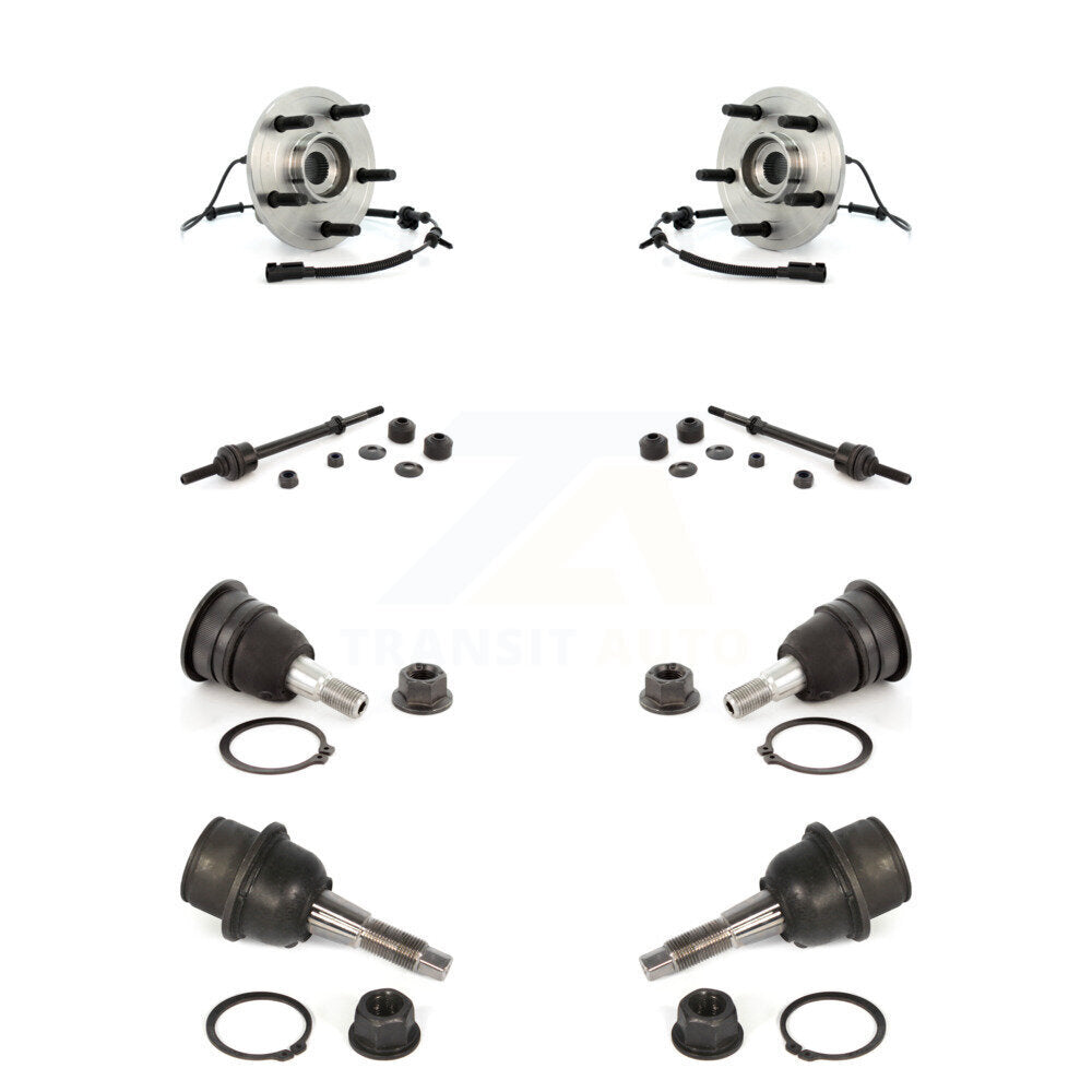 Kit de rotule supérieure et inférieure de roulement de moyeu avant et de liaison de barre stabilisatrice pour Dodge Ram 1500