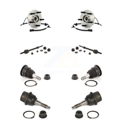 Kit de rotule supérieure et inférieure de roulement de moyeu avant et de liaison de barre stabilisatrice pour Dodge Ram 1500