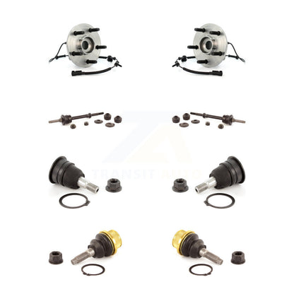 Kit de rotule supérieure et inférieure de roulement de moyeu avant et de liaison de barre stabilisatrice pour Dodge Ram 1500