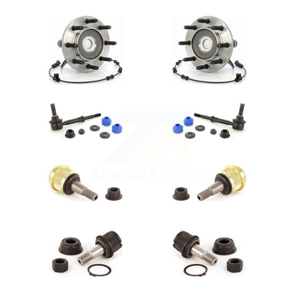 Kit de rotule supérieure et inférieure de roulement de moyeu avant et de liaison de barre stabilisatrice pour Dodge Ram 3500