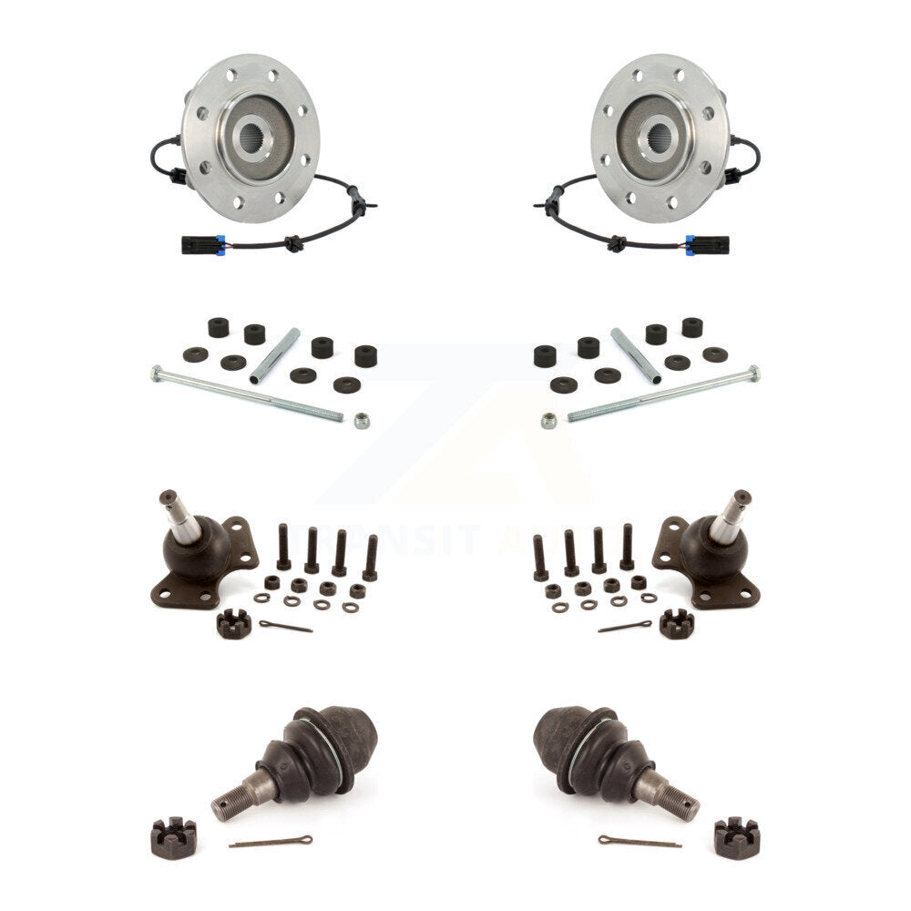 Kit de liaison de rotule supérieure et inférieure de roulement avant, pour Chevrolet GMC K3500 de 1996 à 2000